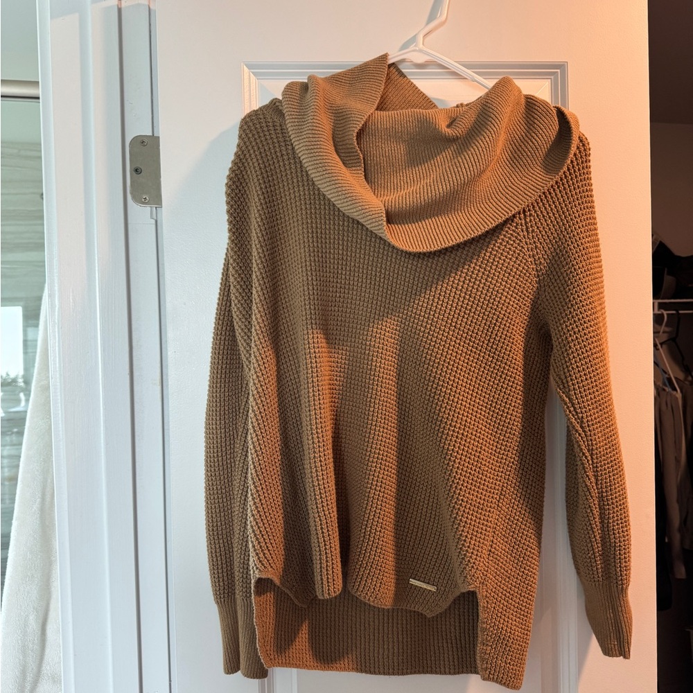 Michael Kors Camel Cowl Neck Sweater